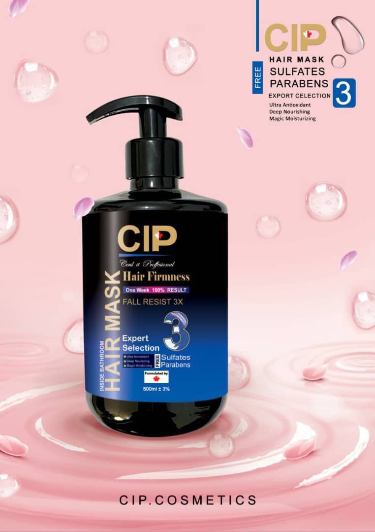 CIPماسک تقویتی موهای آسیب دیده فری سولفات 500 میل (آبکشی) پمپی CIPماسک تقویتی موهای آسیب دیده فری سولفات 500 میل (آبکشی) پمپی